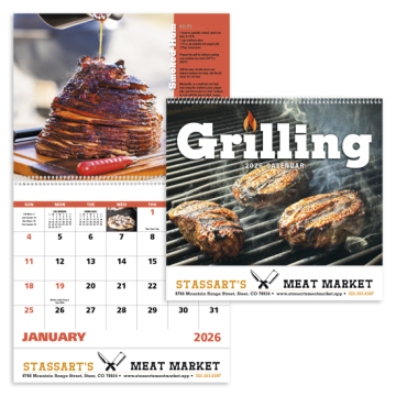 Grilling Wall Calendar - Spiral